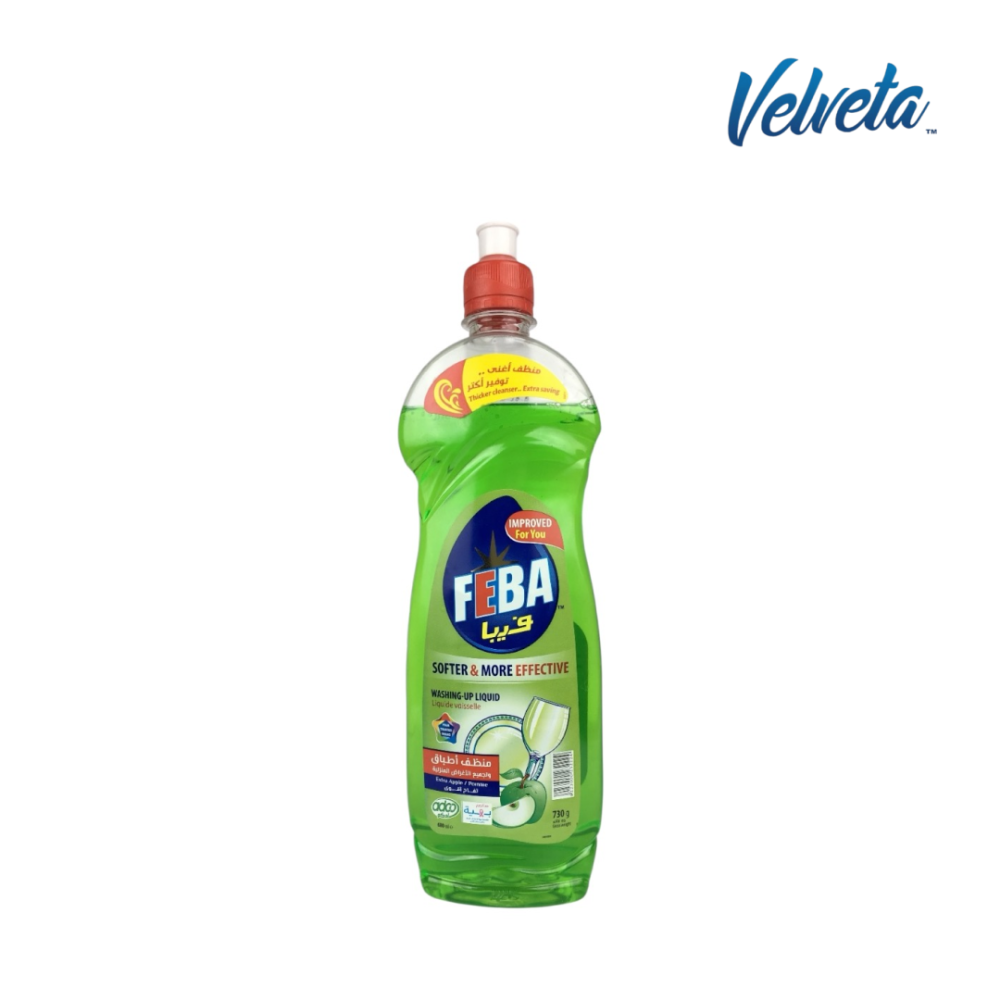 فيبا بالجلسرين-سائل غسيل الصحون-رائحه التفاح الاخضر-730جم فيبا بالجلسرين-سائل غسيل الصحون-رائحه التفاح الاخضر-730جم