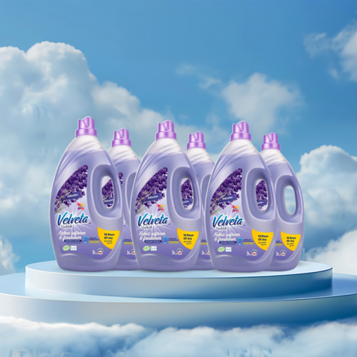 كرتون فلفيتا منعم ملابس عدد ٦ عبوات ٣ لتر-رائحة الإسترخاء