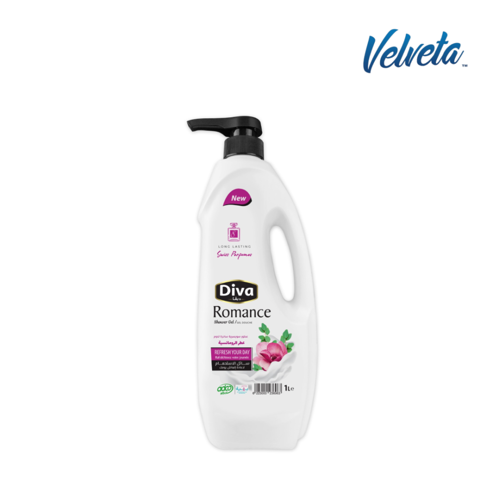 ديفا-سائل إستحمام-عطر الرومانسية-1000مل ديفا-سائل إستحمام-عطر الرومانسية-1000مل